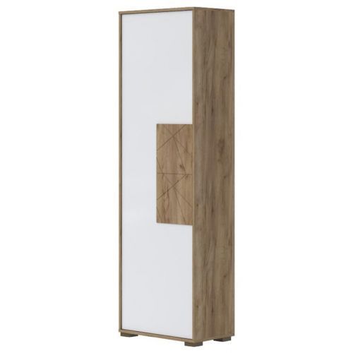Skříň 1D Stela V1 Tobacco oak/crystal white