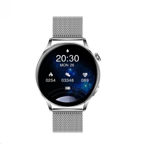 Garett Smartwatch Lady Elegance RT stříbrná, ocel