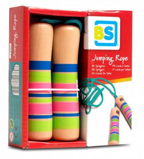 Švihadlo s dřevěnou rukojetí - tyrkysové