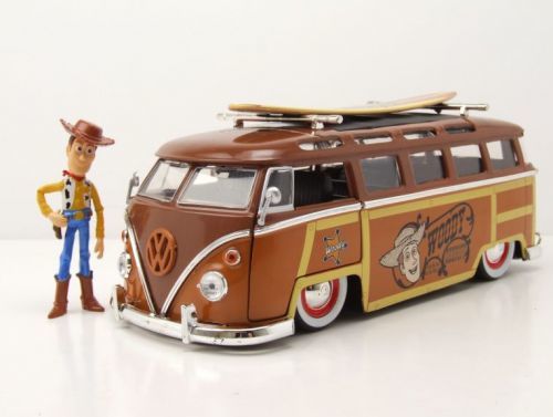 Jada Toys | Toy Story - Diecast Model 1/24 Volkswagen T1 Woody Van s figurkou Woody