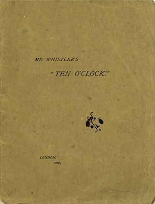 Mr. Whistler's Ten O'clock (Whistler James Abbott McNeill)(Paperback / softback)