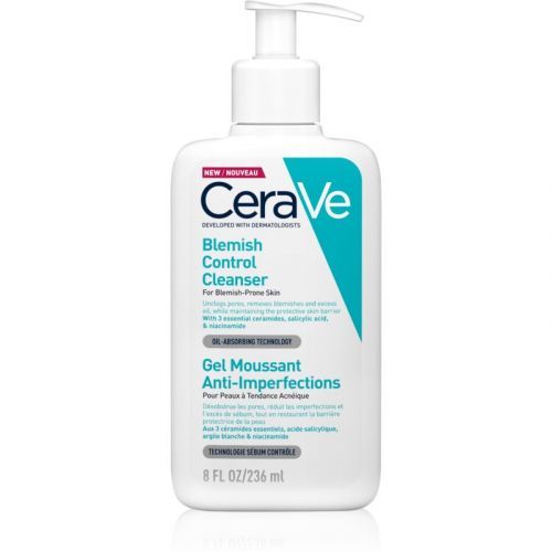 CeraVe Cleansers čisticí gel proti nedokonalostem aknózní pleti 236 ml
