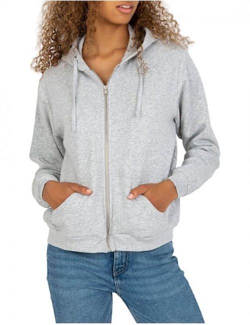 šedá mikina na zip