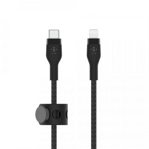 Belkin kabel USB-C s konektorem LTG,1M černý pletený