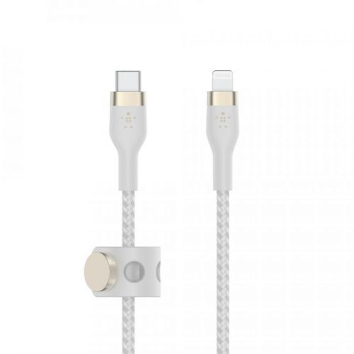 Belkin kabel USB-C s konektorem LTG,2M bilý pletený