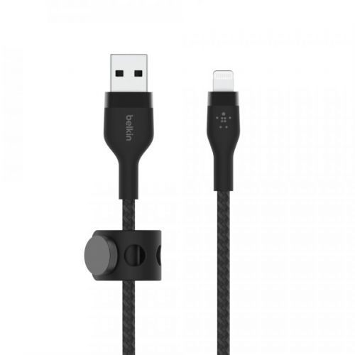 Belkin kabel USB-A s konektorem LTG,2M černý pletený