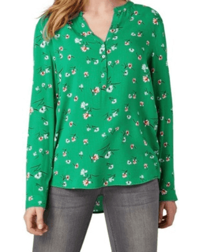 Zelená viskózová halenka Tom Tailor