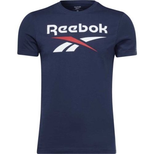 Reebok RI BIG LOGO TEE Pánské triko, tmavě modrá, velikost M