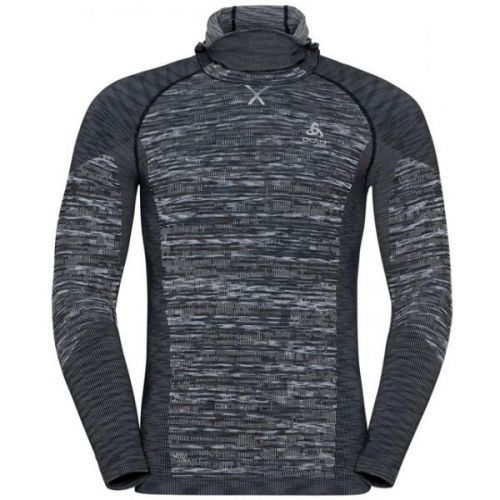 Odlo BL TOP WITH FACEMASK L/S BLACKCOMB ECO Funkční tričko s integrovanou kuklou, černá, velikost M