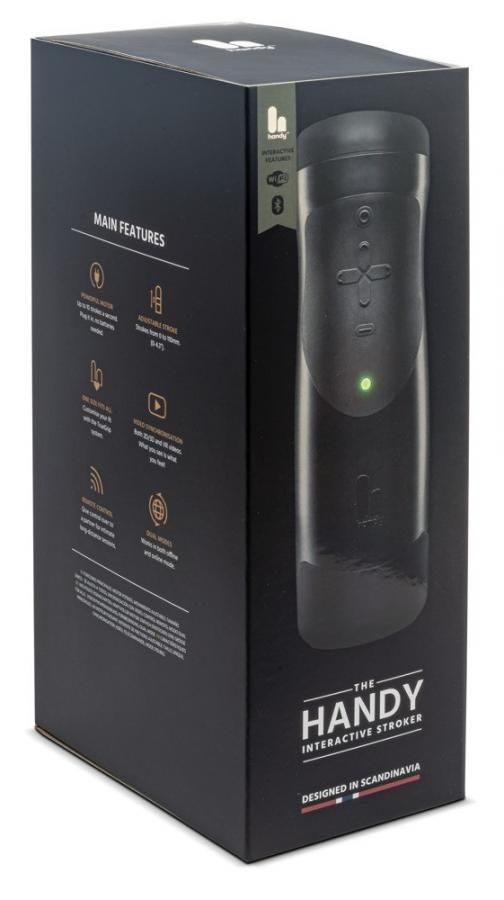 The Handy 1.1 - síťový smart VR masturbátor (černý)
