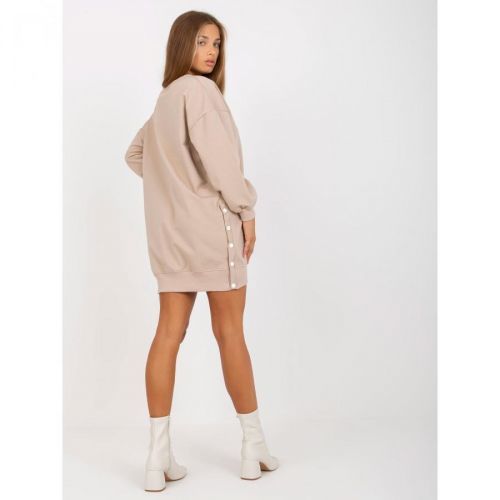 Basic beige tunic with long sleeves RUE PARIS