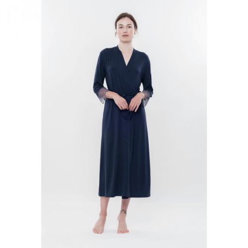 Effetto Woman's Housecoat 03158 Navy Blue