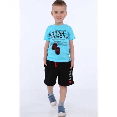 Boys' t-shirt with a blue print