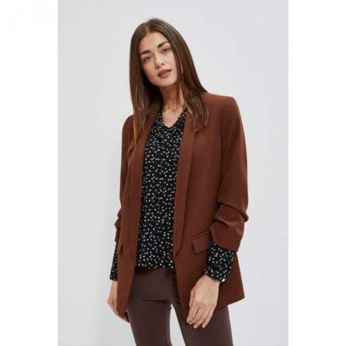 Double-breasted plain blazer