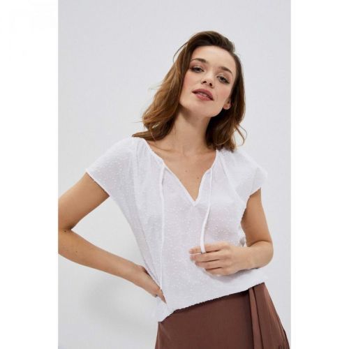 Cotton shirt blouse - white