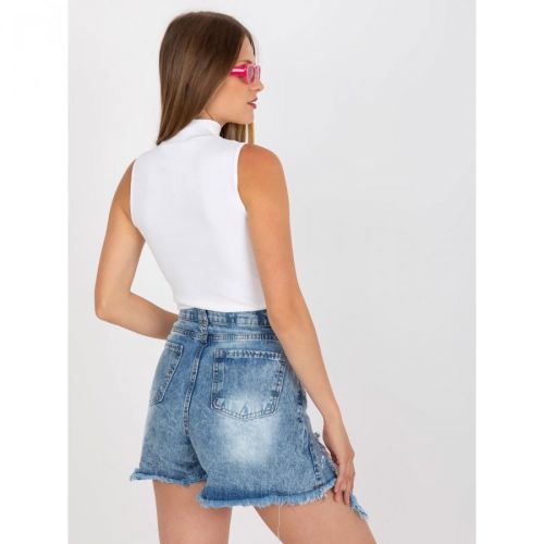 White basic RUE PARIS striped sleeveless top