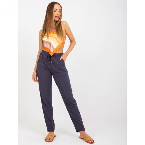 Graphite straight pants made of SUBLEVEL material