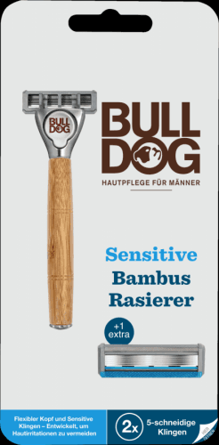 Bulldog Sensitive Bamboo holící strojek + náhradní hlavice 2ks