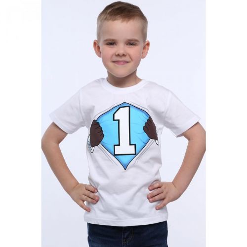 Boys' T-shirt with a white number