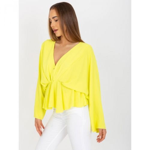 Yellow one size blouse with Raquel's V-neck