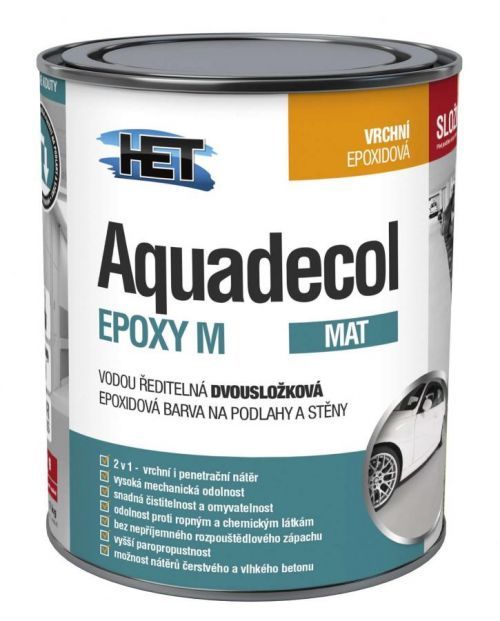 Het Aquadecol Epoxy M báze C 8,5 kg - složka 1 + Dárek zdarma Houbičky na nádobí 30 ks v hodnotě 90 Kč