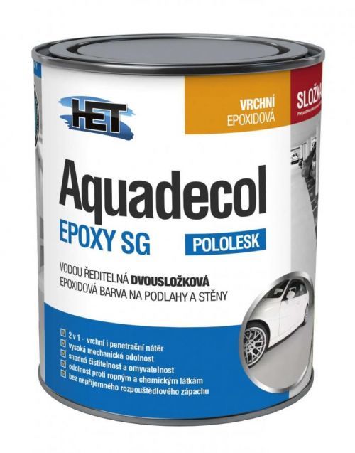 Het Aquadecol Epoxy SG báze C 3,75 kg - složka 1 + Dárek zdarma Houbičky na nádobí 20 ks v hodnotě 60 Kč