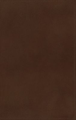 NASB, Thinline Bible, Premium Goatskin Leather, Brown, Premier Collection, Black Letter, Gauffered Edges, 2020 Text, Comfort Print (Zondervan)(Leather / fine binding)