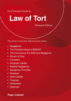 Guide To The Law Of Tort - Emerald Guides (Caldwell Roger)(Paperback / softback)