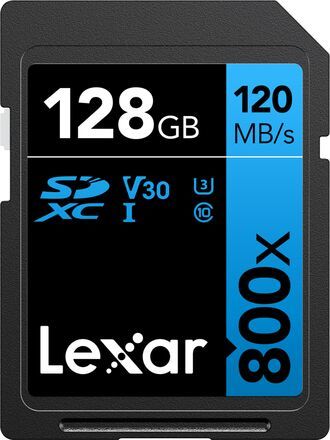 Lexar SDXC 128GB 800x Professional Class 10 UHS-I U1 (V30) LSD0800128G-BNNNG