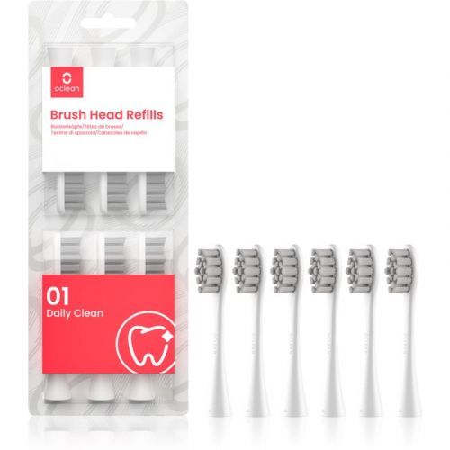 OClean Brush Head Standard Clean náhradní hlavice pro zubní kartáček 6 ks P2S6 W06 White
