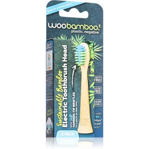 Woobamboo Eco Electric Toothbrush Head náhradní hlavice pro zubní kartáček z bambusu 2 ks