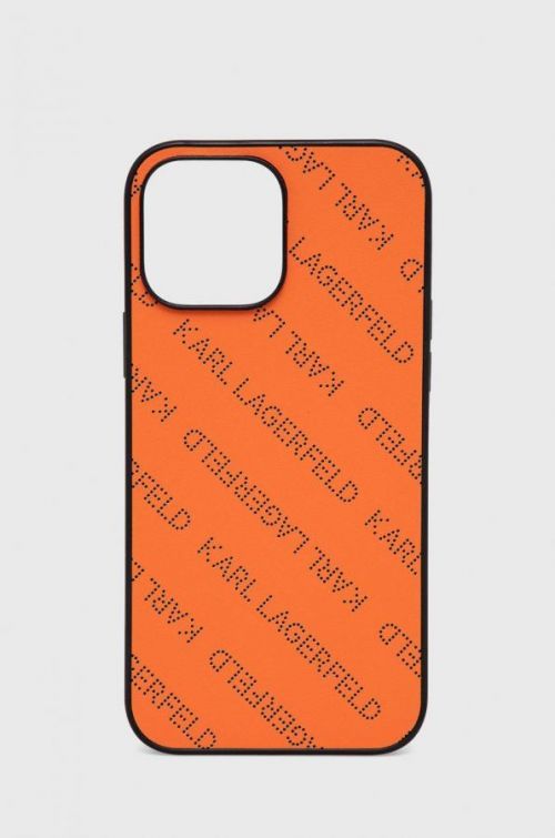 Obal na telefon Karl Lagerfeld Iphone 13 Pro Max 6,7'' oranžová barva