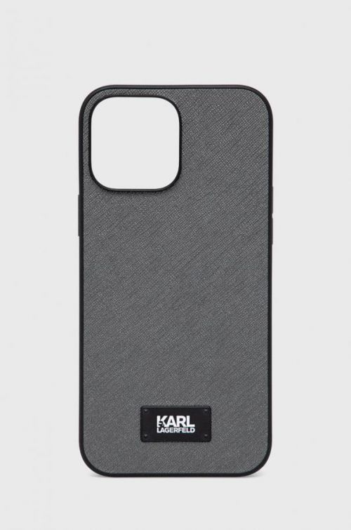 Obal na telefon Karl Lagerfeld Iphone 13 Pro Max 6,7'' stříbrná barva