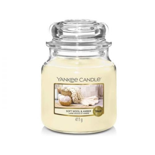 Svíčka YANKEE CANDLE 411g Soft Wool & Amber