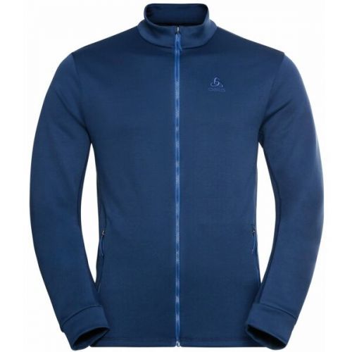 Odlo MID LAYER FULL ZIP BERRA Pánská mikina, tmavě modrá, velikost M