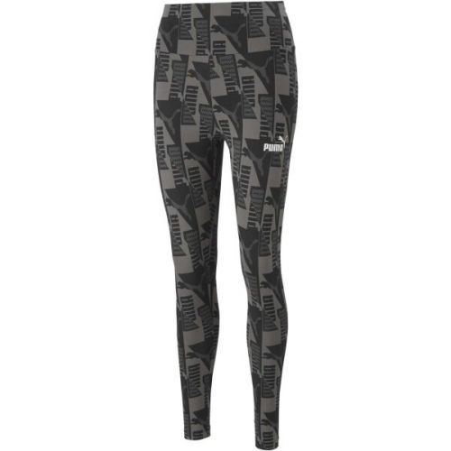 Puma POWER AOP 7/8 LEGGINGS Dámské legíny, černá, velikost M