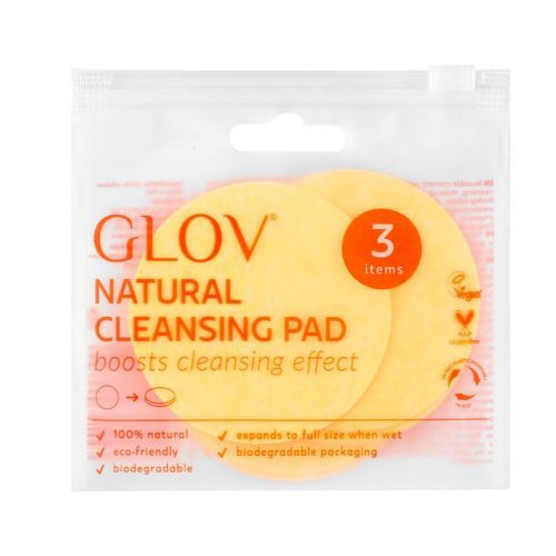 Glov Natural Cleansing Pads X3 Yellow yellow Make-up Odličovač 1 kus