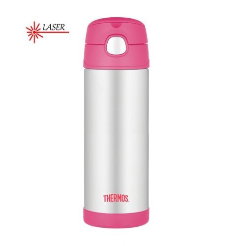 Dětská termoska Thermos FUNtainer 470 ml - stříbrná-růžová