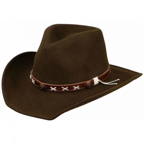 Klobouk vlněný Scippis Smokey - hnědý, S