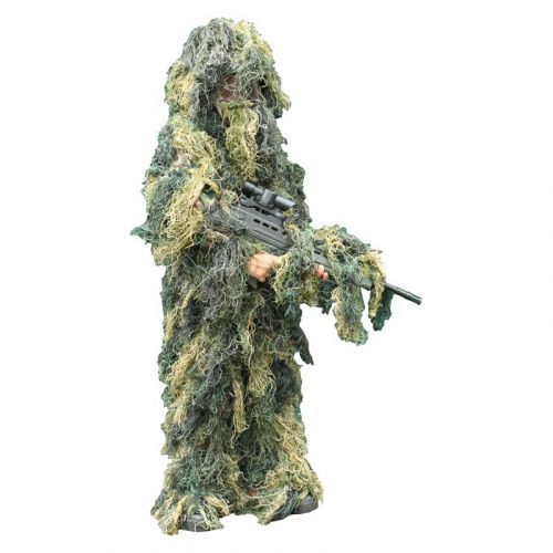 Převlek maskovací dětský Kombat Hejkal - woodland, S/M