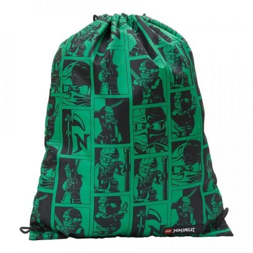 LEGO Bags LEGO Ninjago Green - pytlík na přezůvky