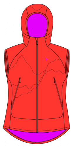 Polara WJ2105, orange-pink - XS