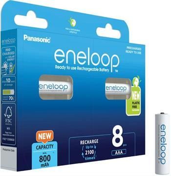 Panasonic Eneloop N AAA, akumulátory 8 ks