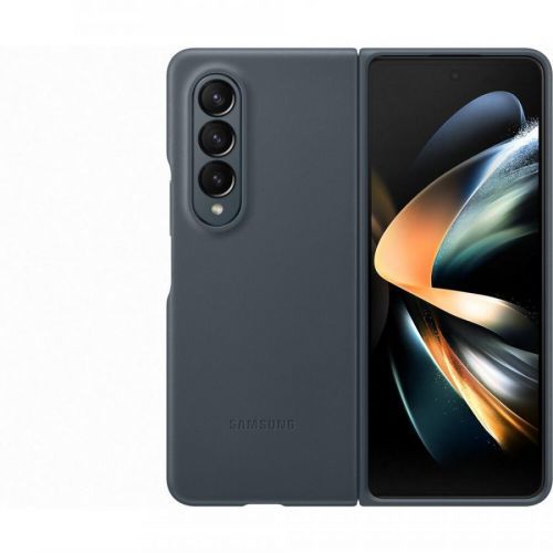 Samsung Leather Cover Fold4 Gray