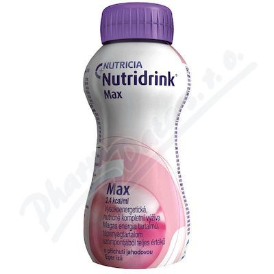 NUTRIDRINK MAX S PŘÍCHUTÍ JAHODOVOU perorální roztok 4X300ML