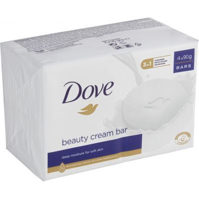 Dove Original krémová tableta mýdlo, 4× 90 g