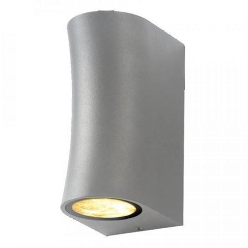 Optonica WALL LAMP ALUMINIUM SILVER BODY 2xGU10 SOCKET GU10 7448