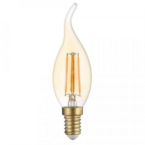 Optonica LED Filament Tip Candle Žárovka C35T E14 Golden Glass Stmívatelná 4W Teplá bílá