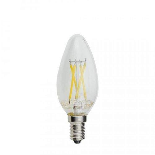 Optonica LED Filament Candle Žárovka C35 E14 4W Neutrální bílá