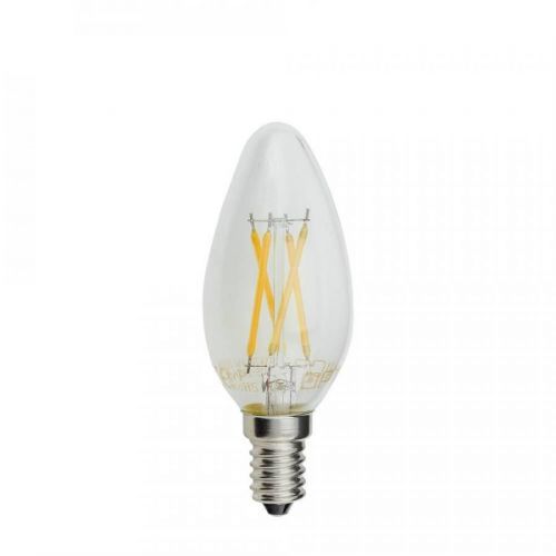 Optonica LED Filament Candle Žárovka C35 E14 4W Teplá bílá